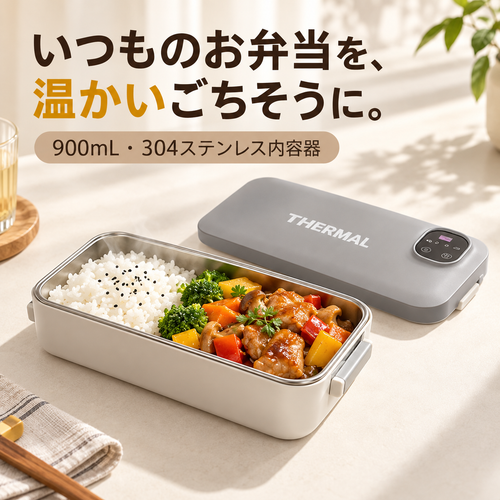 ほっとランチ｜お弁当派のあなたへ。レンジ待ちせず温かい昼食を楽しめる充電式ランチボックス