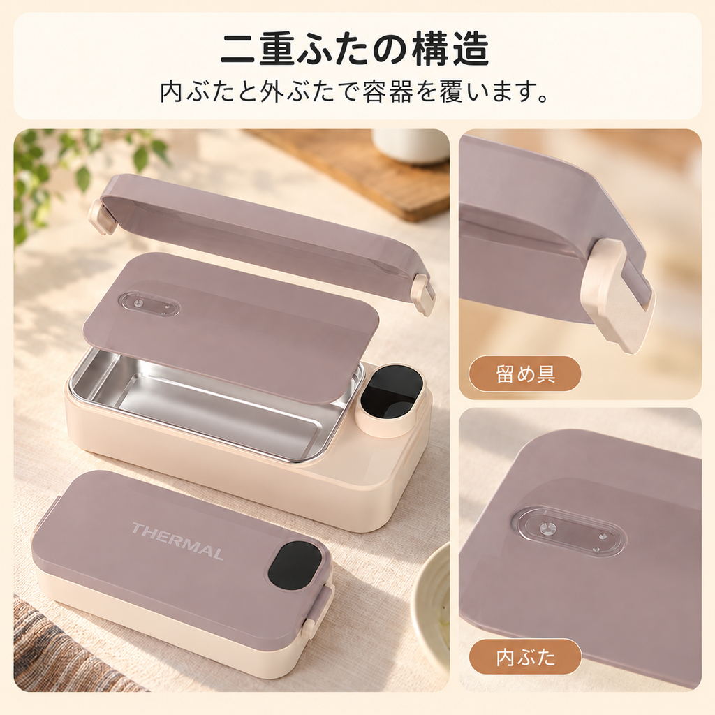 ほっとランチ｜お弁当派のあなたへ。レンジ待ちせず温かい昼食を楽しめる充電式ランチボックス